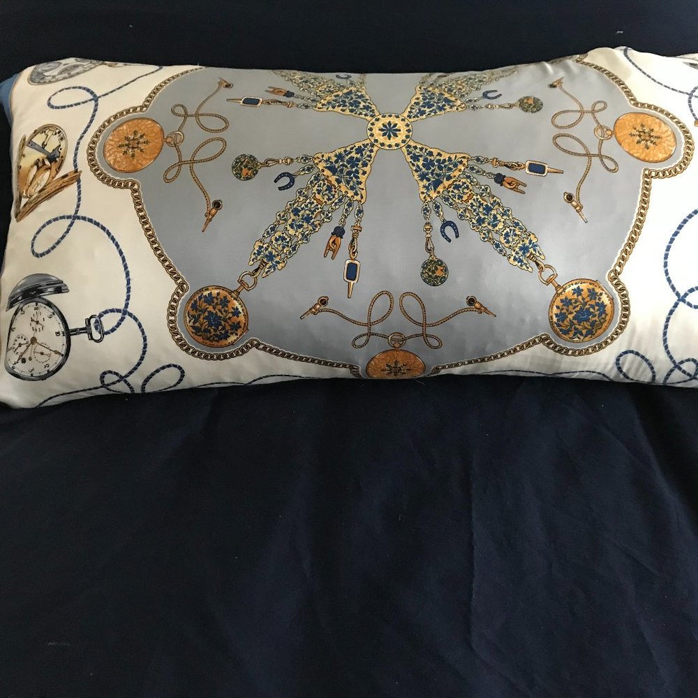 Authentic Keri Elizabeth Vintage  Rolex Geneve Silk Pillow
